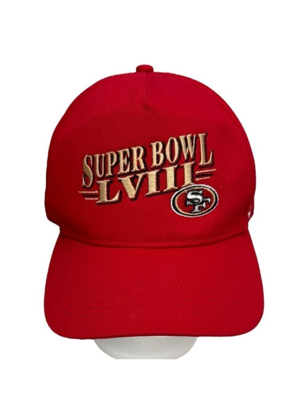 Super Bowl LVII San Francisco 49ers Red Forty Seven Adjustable Baseball Hat